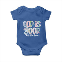 God Is Good All The Time Coquette Christian Faith Baby Onesie Floral Patchwork Aesthetic Bow Cute Religious Gift