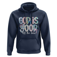 God Is Good All The Time Coquette Christian Faith Hoodie Floral Patchwork Aesthetic Bow Cute Religious Gift