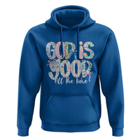 God Is Good All The Time Coquette Christian Faith Hoodie Floral Patchwork Aesthetic Bow Cute Religious Gift