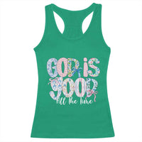 God Is Good All The Time Coquette Christian Faith Racerback Tank Top Floral Patchwork Aesthetic Bow Cute Religious Gift