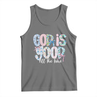 God Is Good All The Time Coquette Christian Faith Tank Top Floral Patchwork Aesthetic Bow Cute Religious Gift