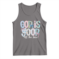 God Is Good All The Time Coquette Christian Faith Tank Top Floral Patchwork Aesthetic Bow Cute Religious Gift