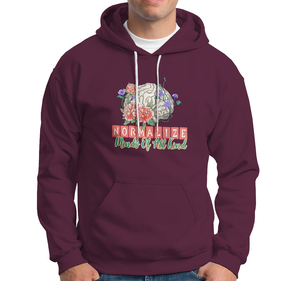 Mental Health Matters Hoodie End The Stigma Mental Health Matters Mental Awareness - Wonder Print Shop