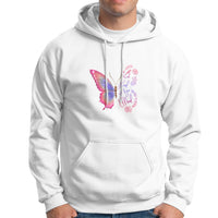 Mental Health Matters Hoodie Be Kind Mental Health Matters Floral Butterfly Motivational Mental Health Awareness - Wonder Print Shop