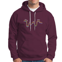 Mental Health Matters Hoodie Healing Is Not Linear Mental Health Awareness Flowers Linear - Wonder Print Shop