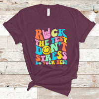 Funny Teacher T Shirt Teachers Rock The Test Don't Stress Just Do Your Best Funny Testing Day - Wonder Print Shop