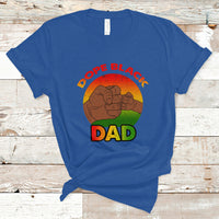 Black Dad T Shirt Vintage Dope Black Dad Father's Day Gift for Proud Black Father Afro Melanin Mens - Wonder Print Shop