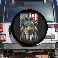 Native American Eagle Spare Tire Cover Feathers US Flag 4th of July Patriotic