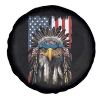 Native American Eagle Spare Tire Cover Feathers US Flag 4th of July Patriotic