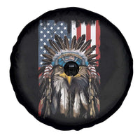 Native American Eagle Spare Tire Cover Feathers US Flag 4th of July Patriotic