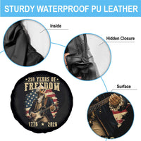 250 Years of Freedom George Washington Rock Star Spare Tire Cover Funny Electric Guitar Player Vintage American Flag 1776 to 2026 Semiquincentennial
