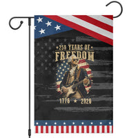 250 Years of Freedom George Washington Rock Star Patriotic Garden Flag Funny Electric Guitar Player Vintage American Flag 1776 to 2026 Semiquincentennial