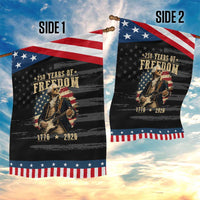 250 Years of Freedom George Washington Rock Star Patriotic Garden Flag Funny Electric Guitar Player Vintage American Flag 1776 to 2026 Semiquincentennial
