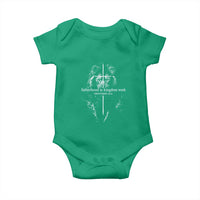 Christian Dad Lion of Judah Cross Spiritual Warrior Baby Onesie Fatherhood Is Kingdom Work Proverbs 22:6 Religious Fathers Day