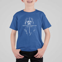 Christian Dad Lion of Judah Cross Spiritual Warrior T Shirt For Kid Fatherhood Is Kingdom Work Proverbs 22:6 Religious Fathers Day