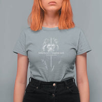 Christian Dad Lion of Judah Cross Spiritual Warrior T Shirt For Women Fatherhood Is Kingdom Work Proverbs 22:6 Religious Fathers Day