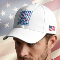 Patriotic 4th of July Pregnancy Announcement Preppy Style Baseball Cap Burgers On The Grill Bun In The Oven Summer BBQ