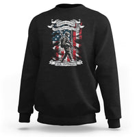 American Veteran Sweatshirt I Walked The Walked So You Could Talk The Talk American Flag - Wonder Print Shop