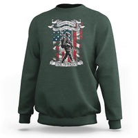 American Veteran Sweatshirt I Walked The Walked So You Could Talk The Talk American Flag - Wonder Print Shop