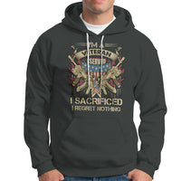 American Veteran Hoodie Patriot I Served I Sacrificed I Regret Nothing I'm A Veteran - Wonder Print Shop