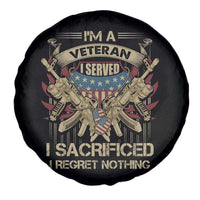 American Veteran Spare Tire Cover Patriot I Served I Sacrificed I Regret Nothing I'm A Veteran