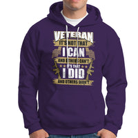 American Veteran Hoodie Veteran It's That I Did And Others Didn't Proud Patriot - Wonder Print Shop
