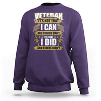 American Veteran Sweatshirt Veteran It's That I Did And Others Didn't Proud Patriot - Wonder Print Shop
