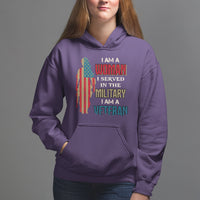 Female Veteran Hoodie I Am A Woman I Served In The Military I Am Veteran - Wonder Print Shop
