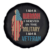 Female Veteran Spare Tire Cover I Am A Woman I Served In The Military I Am Veteran