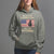 Female Veteran Hoodie I'm Not The Veteran's Wife I Am The Veteran American Flag - Wonder Print Shop