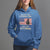 Female Veteran Hoodie I'm Not The Veteran's Wife I Am The Veteran American Flag - Wonder Print Shop