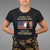 Female Veteran T Shirt I'm Not The Veteran's Wife I Am The Veteran American Flag - Wonder Print Shop