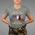 Female Veteran T Shirt I'm Not The Veteran's Wife I Am The Veteran American Flag - Wonder Print Shop