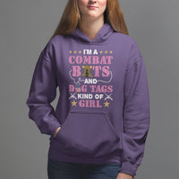 Female Veteran Hoodie I'm A Combat Boots And Dog Tags Kind Of Girl - Wonder Print Shop