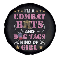 Female Veteran Spare Tire Cover I'm A Combat Boots And Dog Tags Kind Of Girl