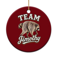 Team Jimothy Funny Viral Seattle Raccoon Legend Ceramic Ornament Trash Panda Meme Vintage Sports Style Graphic