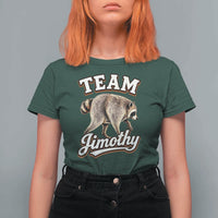 Team Jimothy Funny Viral Seattle Raccoon Legend T Shirt For Women Trash Panda Meme Vintage Sports Style Graphic
