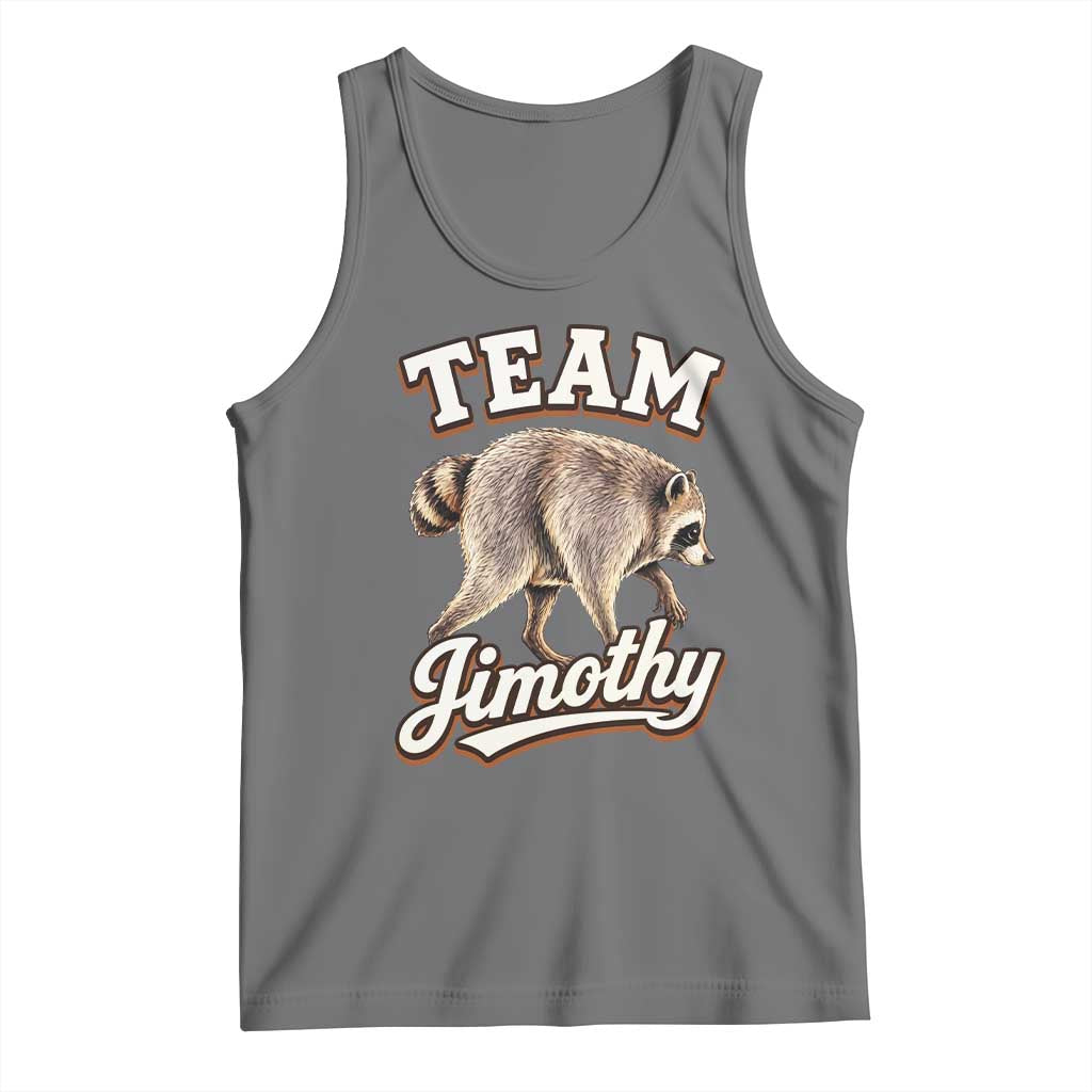 Team Jimothy Funny Viral Seattle Raccoon Legend Tank Top Trash Panda Meme Vintage Sports Style Graphic