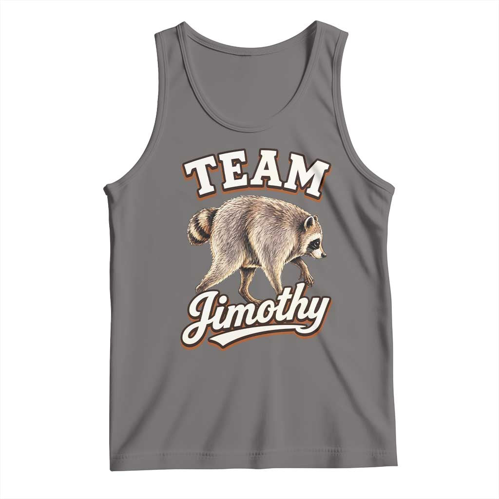 Team Jimothy Funny Viral Seattle Raccoon Legend Tank Top Trash Panda Meme Vintage Sports Style Graphic