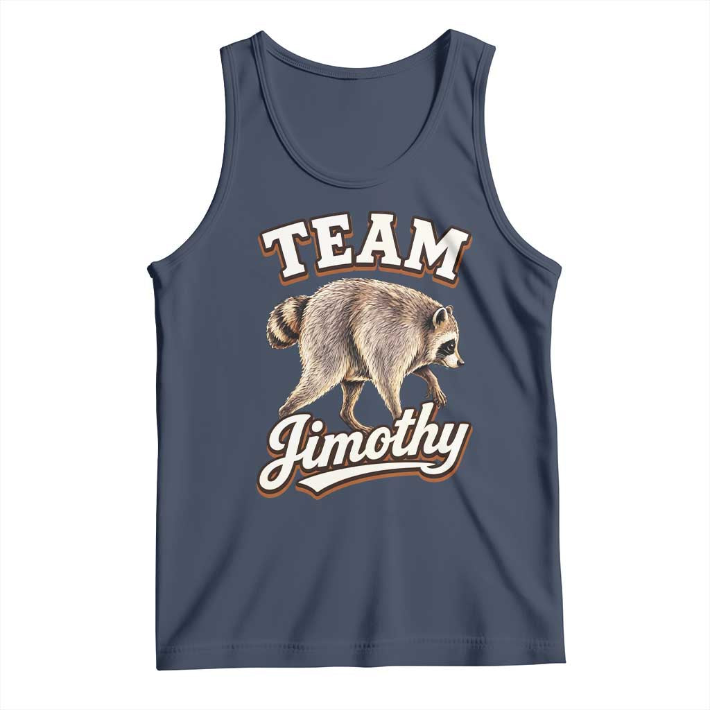 Team Jimothy Funny Viral Seattle Raccoon Legend Tank Top Trash Panda Meme Vintage Sports Style Graphic