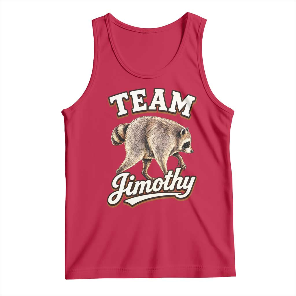 Team Jimothy Funny Viral Seattle Raccoon Legend Tank Top Trash Panda Meme Vintage Sports Style Graphic