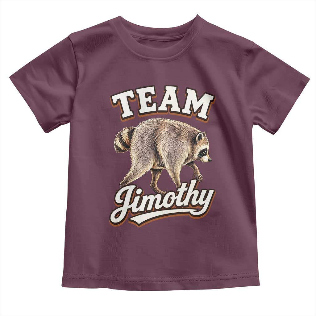 Team Jimothy Funny Viral Seattle Raccoon Legend Toddler T Shirt Trash Panda Meme Vintage Sports Style Graphic