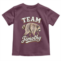 Team Jimothy Funny Viral Seattle Raccoon Legend Toddler T Shirt Trash Panda Meme Vintage Sports Style Graphic
