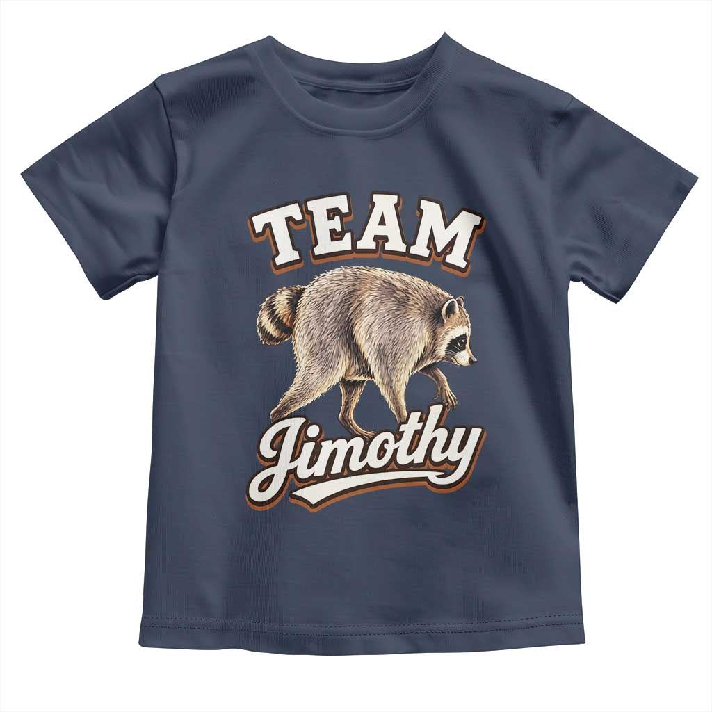 Team Jimothy Funny Viral Seattle Raccoon Legend Toddler T Shirt Trash Panda Meme Vintage Sports Style Graphic
