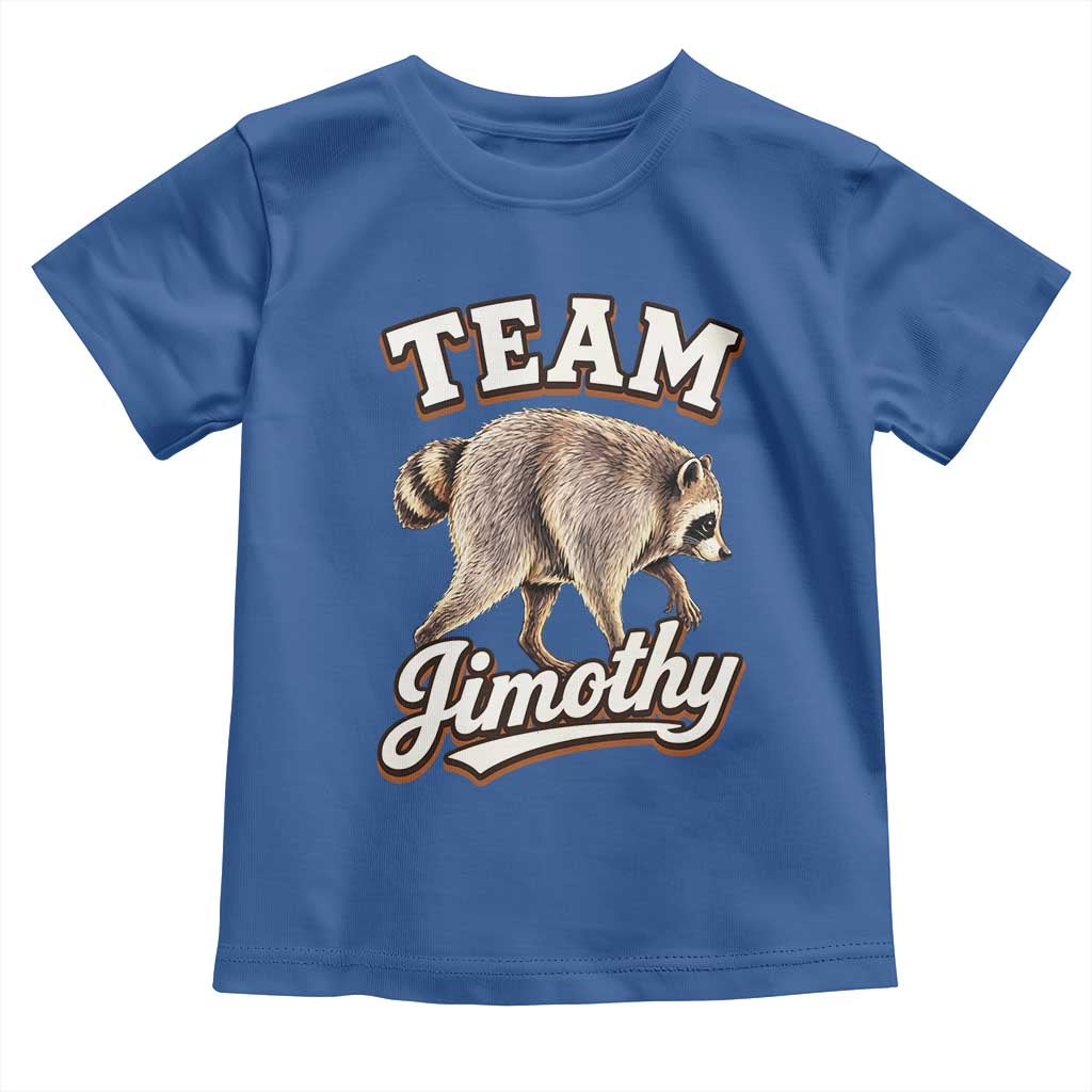 Team Jimothy Funny Viral Seattle Raccoon Legend Toddler T Shirt Trash Panda Meme Vintage Sports Style Graphic