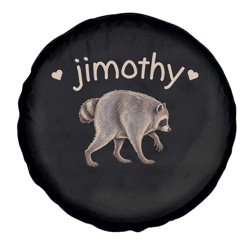 Cute Jimothy the Raccoon Heart Graphic Spare Tire Cover Viral Seattle Trash Panda Meme