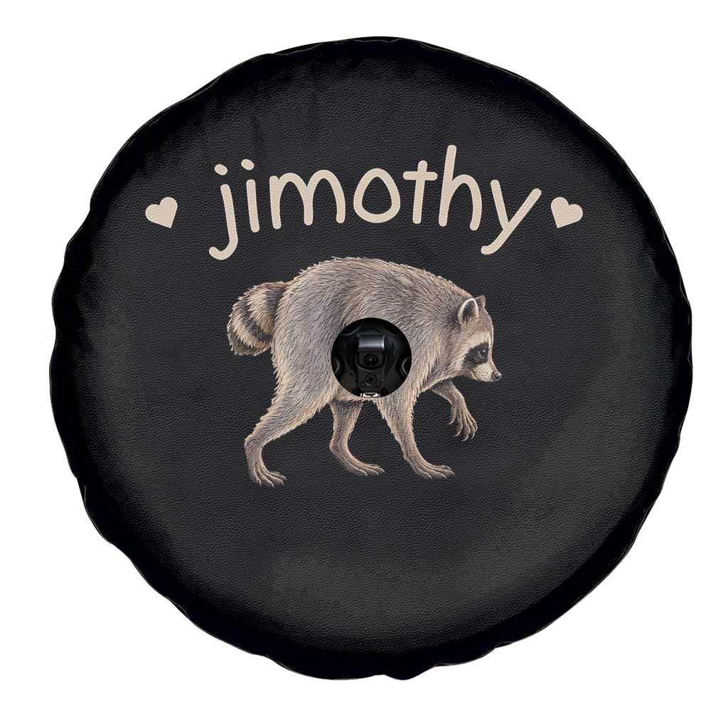 Cute Jimothy the Raccoon Heart Graphic Spare Tire Cover Viral Seattle Trash Panda Meme
