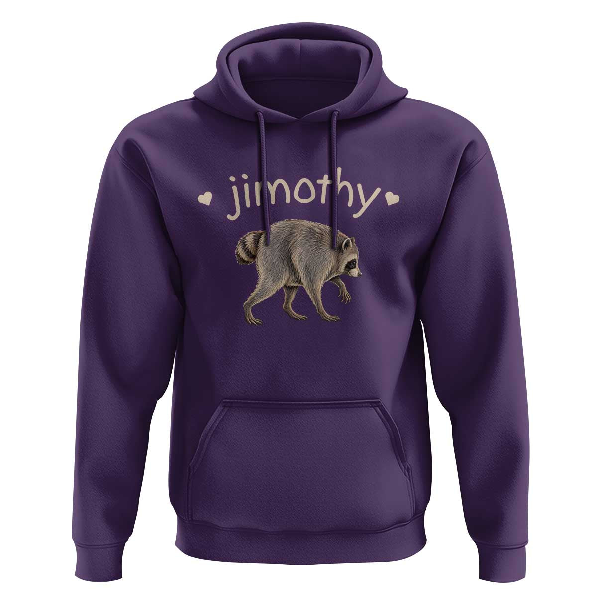 Cute Jimothy the Raccoon Heart Graphic Hoodie Viral Seattle Trash Panda Meme