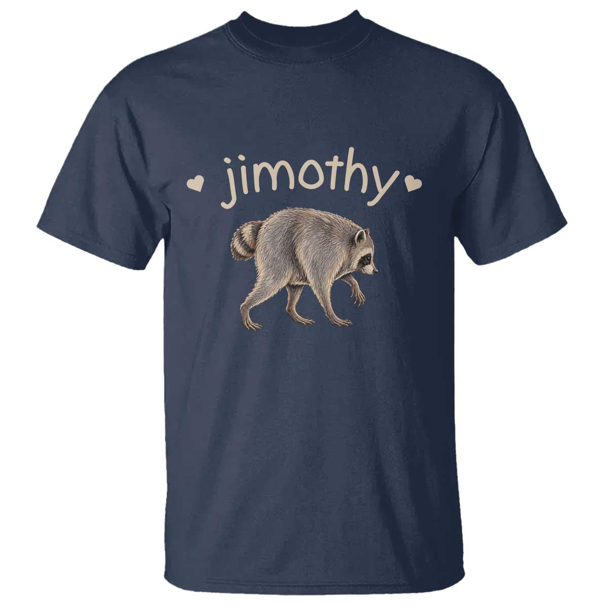 Cute Jimothy the Raccoon Heart Graphic T Shirt Viral Seattle Trash Panda Meme