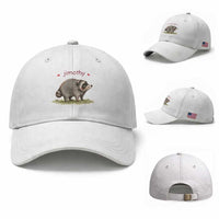 Cute Watercolor Viral Jimothy the Raccoon Baseball Cap Viral Seattle Trash Panda Meme
